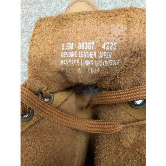 Timberland Booties Women's Wedge 5.5M Leather Upper 86387 Brown Lace Up - Picture 9 of 12